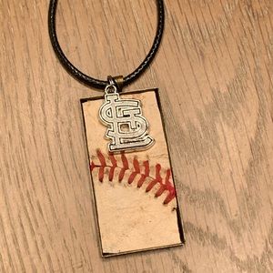 St Louis Cardinals Vintage Baseball Necklace